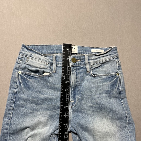 Frame Le High Flare Easton Jeans High‎ Rise Denim Size 27 - Picture 12 of 15